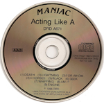 ACTING LIKE A MANIAC (DRD) (RED LETTERS)