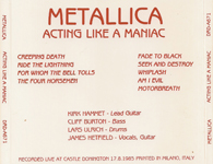 ACTING LIKE A MANIAC (DRD) (RED LETTERS)