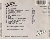 USA '89 (GREY LABEL, TITLES ON INSERT) # 1