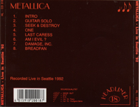 LIVE IN SEATTLE '92 (ORANGE LABEL)