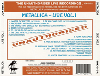 LIVE VOL. 1 (JAMES ON FRONT) (WHITE BACK)